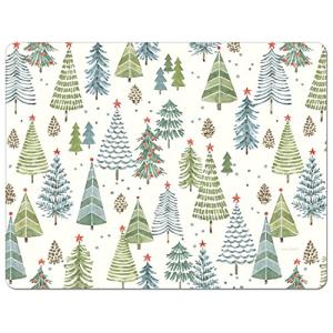 Cut N' Funnel Jolly Trees Designer Flexible Cutting Board Mat 15" x 11.5" Made in the USA Decorative Flexible, Easy to Clean