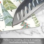 Cut N' Funnel Jolly Trees Designer Flexible Cutting Board Mat 15" x 11.5" Made in the USA Decorative Flexible, Easy to Clean