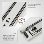 LONTAN Heavy Duty Full Extension Ball Bearing Drawer Slides 8 10 12 14 16 18 20 22 24 Inch Side Mount File Cabinet Rails Dresser Runner Kitchen Cabinet Drawer Glides 100 LB Capacity (10 inch，2 Pairs)