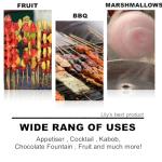 12" Natural Bamboo Skewers for BBQ，Appetiser，Fruit，Cocktail，Kabob，Chocolate Fountain，Grilling，Barbecue，Kitchen，Crafting and Party. Φ=4mm, More Size Choices 6"/8"/10"/14"/16"/17.5"/30"/36"(200 PCS)