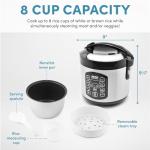 Aroma Digital Rice Cooker and Multicooker, 4-Cup