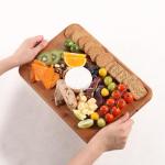 Bamboo Cutting Board for Kitchen Non Toxic Durable Wooden Cutting Boards with Deep Juice Grooves, Ideal Charcuterie Chopping Large for Meat Vegetables Fruits Cheese BBQ Ideal Kitchen Cool Unique Gifts