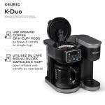 Keurig K-Duo Single Serve K-Cup Pod & Carafe Coffee Maker, Black