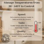 Sourdough Accelerator and Sourdough Warmer, Temperature Control Incubator for Artisanal Bread Making, Fermentation Time Control