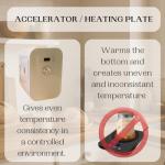 Sourdough Accelerator and Sourdough Warmer, Temperature Control Incubator for Artisanal Bread Making, Fermentation Time Control