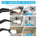 Handheld Steam Cleaner for Home, Multi-Purpose Cleaning System, Black and White Design, Portable Steamer with Attachments, High Pressure Steam Cleaner for Home,Car,Dirt,Grease,Grout,Tile,Couch
