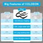 Handheld Steam Cleaner for Home, Multi-Purpose Cleaning System, Black and White Design, Portable Steamer with Attachments, High Pressure Steam Cleaner for Home,Car,Dirt,Grease,Grout,Tile,Couch