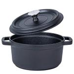 Bruntmor 5.2 Quart Pre-Seasoned Cast Iron Dutch Oven