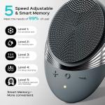 COSLUS Facial Cleansing Brush Face Scrubber: Portable Silicone Waterproof Rechargeable Face Wash Brush, 5 Cleansing Modes, Electric Deep Cleaning for Men & Women, Removing Blackhead, Exfoliating