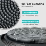 COSLUS Facial Cleansing Brush Face Scrubber: Portable Silicone Waterproof Rechargeable Face Wash Brush, 5 Cleansing Modes, Electric Deep Cleaning for Men & Women, Removing Blackhead, Exfoliating