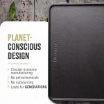 Victoria Rectangular Cast Iron Griddle. Double Burner Griddle, Reversible Griddle Grill, 13 x 8.5 Inch, Seasoned with 100% Kosher Certified Non-GMO Flaxseed Oil, Model: GDL-189