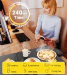 Warming Trays for Buffets Party, Stackable Electric Food Warmers for Parties Buffet, Tempered Glass Warming Mat for Food, 3 Temperature Settings, 4H Timer, Safety Lock