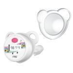 FDK Baby Pacifier Oral Thermometer, High Accuracy Digital Newborn Thermometer with LCD Display, Sick Toddler Essentials Waterproof Mouth Temperature Reader for Easy Fever Monitoring
