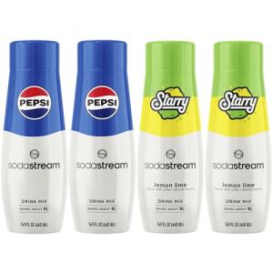 SodaStream® Pepsi® Starry® Beverage Mix Variety Pack (440ml, Pack of 4)