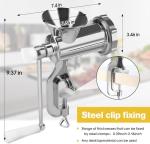 Meat Grinder Manual Mincer - Manual Meat Grinder Sausage Maker Table Mount Pork Mincer Sausage Stuffer Funnel Make Homemade Burger Patties Hand Operated Kitchen Tool-CYN