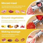 Meat Grinder Manual Mincer - Manual Meat Grinder Sausage Maker Table Mount Pork Mincer Sausage Stuffer Funnel Make Homemade Burger Patties Hand Operated Kitchen Tool-CYN