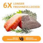 Wevac Vacuum Sealer Bags 8x50 Rolls 2 pack for Food Saver, Seal a Meal, Weston. Commercial Grade, BPA Free, Heavy Duty, Great for vac storage, Meal Prep or Sous Vide