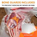 Wevac Vacuum Sealer Bags 8x50 Rolls 2 pack for Food Saver, Seal a Meal, Weston. Commercial Grade, BPA Free, Heavy Duty, Great for vac storage, Meal Prep or Sous Vide