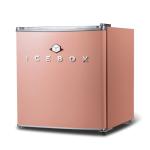 ICEBOX 1.7 Cu. Ft. Compact Refrigerator, ENERGY STAR Certified Small Refrigerator, Single Door Mini Fridge with Freezer, R600a Refrigerant,IBCR17BLS, Blush Red