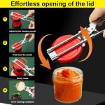 Adjustable Multifunctional Stainless Steel Can Opener, 2026 New Jar Gripper Tight Lid Opener Jar Lid Gripper, Manual Kitchen Accessories Jar Opener for Weak Hands (1)