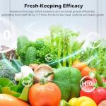 30Pcs Reusable Aluminum Foil Sealable Storage Bags, 2026 New Thicken Stand Up Foil Sealable Bags with Label and Zip Lock, Resealable Storage Bags for Vegetable Fruit Meat (S*10+M*10+L*10)