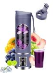 Undoria Portable Blender Cordless for Shakes and Smoothies,12 Blades USB Rechargeable Small Blender,16 oz Personal for Ice and Frozen Fruit,Compact and Easy to Clean,Ideal for Home and Travel (Purple)