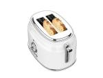 Frigidaire ETO102-WHITE, 2 Slice Toaster, Retro Style, Wide Slot for Bread, English Muffins, Croissants, and Bagels, 5 Adjustable Toast Settings, Cancel and Defrost, 900w, White