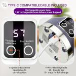 Undoria Portable Blender Cordless for Shakes and Smoothies,12 Blades USB Rechargeable Small Blender,16 oz Personal for Ice and Frozen Fruit,Compact and Easy to Clean,Ideal for Home and Travel (Purple)