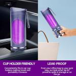 Undoria Portable Blender Cordless for Shakes and Smoothies,12 Blades USB Rechargeable Small Blender,16 oz Personal for Ice and Frozen Fruit,Compact and Easy to Clean,Ideal for Home and Travel (Purple)
