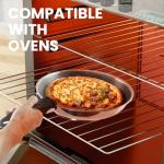 AEWHALE Stainless Steel Electric Skillet-12 inch Non Stick Frying Pan with Lid and Detachable Handle,Adjustable Temperature Control Knob & Dishwasher-Friendly,Oven-Safe