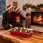 Hacaroa 3 Pack Ceramic Baking Dishes, Rectangular Bakeware with Handles, Elegant Casserole Dish Set Lasagna Pan, Baking Pans Set for Oven, Cooking, Banquet and Daily Use, Red, 3 Sizes