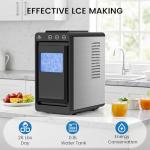 COWSAR Countertop Ice Maker, Portable Ice Machine with Self-Cleaning, 26Lbs/24Hrs, 8 Bullet Ice in 6 Mins with 2 Sizes, Scoop & Basket, Quiet Compact Ice Maker Machine for Kitchen, RV, Camping