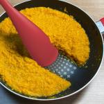 Silicone Spatula Spoon, Great for Both Cooking and Serving Durable BPA-Free Matte Black Silicone, Seamless Design, Safe for Nonstick Cooking Surfaces, 2-Pcs, Red