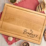 Personalized Cutting Board for Couples, Custom Engraved Wedding Registry Gifts, Best Gift Ideas for Christmas, Mothers Day, Parents, Anniversary, Housewarming, Realtor Closing, Engagement