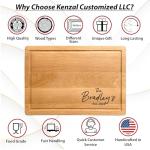 Personalized Cutting Board for Couples, Custom Engraved Wedding Registry Gifts, Best Gift Ideas for Christmas, Mothers Day, Parents, Anniversary, Housewarming, Realtor Closing, Engagement