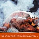 Fire & Flavor Hickory Wood Chunks for Smoking and Grilling - All-Natural, Long-Lasting with a Mildly Sweet Flavor - Large Chunk Wood Chips for Smokers,Red