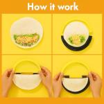 Professional 3 in 1 Tortilla Sealer & Quesadilla Maker for 10"+8"+6" Wraps, Adjustable & Detachable Sealer for Burritos, Tacos, Dumplings, Calzone, Sandwich, Empanada maker press 6, 8 &10 inch large