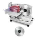 VEVOR Meat Slicer, 6.7 inch 150W Electric Deli Slicer Machine with 2 SUS420 Blades, 0-0.6 inch Adjustable Thickness, ETL Certified Home Food-Slicer for Meat, Ham, Baguett, Steak