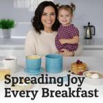 PriorityChef French Butter Crock with Lid, Keep Butter Spreadable & Fresh, Butter Keeper to Leave On Counter, French Butter Dish Perfect for Bread and Toast, Ideal Kitchen Gift, Turquoise