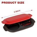 Microwave Egg Cooker |Microwave Fryer& Poacher Maker for 2 Eggs |RV Essential Kitchen Appliances | Perfect for Breakfast Sandwiches | Dishwasher-Safe & BPA-Free