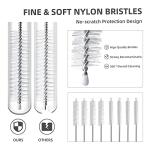 Hiware Straw Cleaner Brush Set, 8-Piece Long Cleaning Brush for Straws on Tumbler, Water Bottle, Sippy Cup, and Pipes, Tubes or Hummingbird Feeders