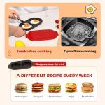 Microwave Egg Cooker |Microwave Fryer& Poacher Maker for 2 Eggs |RV Essential Kitchen Appliances | Perfect for Breakfast Sandwiches | Dishwasher-Safe & BPA-Free