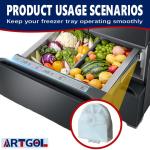 2pcs AHJ72909001 Refrigerator Freezer Drawer Roller for LG/Kenmore, Replaces AHJ73329901 AP4671331, Compatible with PS3532772 EAP3532772, Drawer Rollers for LG Bottom Mount & Freezer Refrigerators