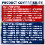 2pcs AHJ72909001 Refrigerator Freezer Drawer Roller for LG/Kenmore, Replaces AHJ73329901 AP4671331, Compatible with PS3532772 EAP3532772, Drawer Rollers for LG Bottom Mount & Freezer Refrigerators