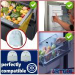 2pcs AHJ72909001 Refrigerator Freezer Drawer Roller for LG/Kenmore, Replaces AHJ73329901 AP4671331, Compatible with PS3532772 EAP3532772, Drawer Rollers for LG Bottom Mount & Freezer Refrigerators