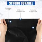 Feifeiya 24 Pcak Trash Compactor Bags for 15" Wide Models Black Heavy Duty Garbage Compactor Bag Leak-proof Kitchen Trash Bags with 100 Pcs Twist Ties 2.4 Mil Tear Resistant, Extra Strong Liner