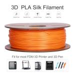 Kretrum PLA 3D Printing Filament 1.75 mm Dimensional Accuracy +/- 0.2 mm 1 KG 2.2 LBS Cardboard Spool Refills for Most FDM 3D Printer fits Bambu Creality FlashForge Anycubic ELEGOO etc. Orange