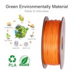 Kretrum PLA 3D Printing Filament 1.75 mm Dimensional Accuracy +/- 0.2 mm 1 KG 2.2 LBS Cardboard Spool Refills for Most FDM 3D Printer fits Bambu Creality FlashForge Anycubic ELEGOO etc. Orange