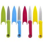 PREPWORKS Food Safety Paring Knives – Set of 3, Color-Coded for Safe Food Preparation