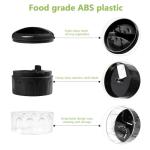 3-in-1 Vegetable Spiralizer Slicer, Adjustable Mandoline Spiral Cutter for Zucchini Noodles, Carrots, Cucumber (Black)